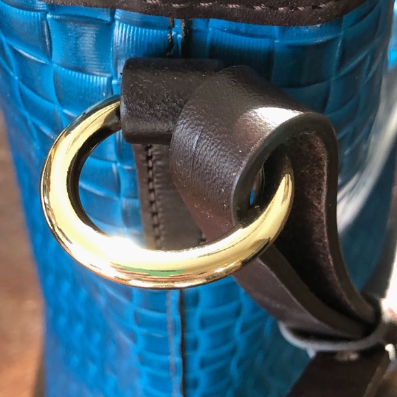 NWOT Dooney & Bourke Blue Leather Tote - Picture 6 of 16